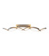 Stelari Dimmable 100cm Integrated LED Semi Flush Ceiling Light Steel-Blank 2800K-5