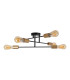 Modo Multi Arm Semi Flush Ceiling Lamp Black 6xE27-5