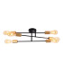 Modo Multi Arm Semi Flush Ceiling Lamp Black 6xE27-10