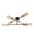 Modo Multi Arm Semi Flush Ceiling Lamp Black 6xE27-11