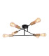 Modo Multi Arm Semi Flush Ceiling Lamp Black 6xE27-12