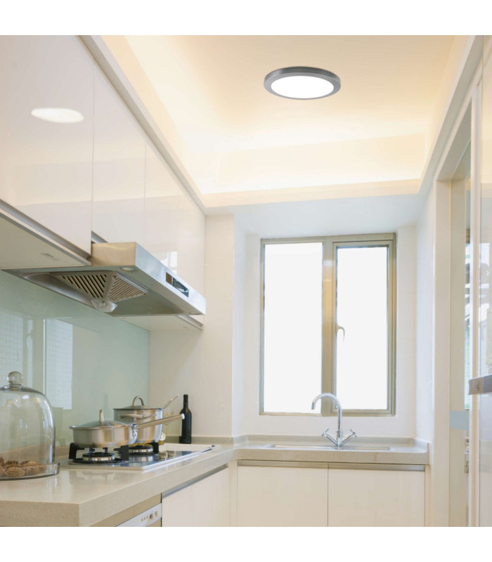 Bonus LED Flush Ceiling Light Chrome 3000-6000K-3