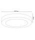 Komplex LED Round Flush Ceiling Light White 3000-6500K-3