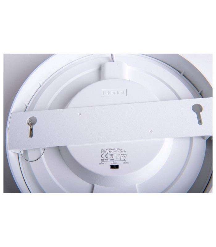Komplex LED Round Flush Ceiling Light White 3000-6500K-8