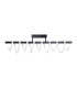 Belleza Dimmable Integrated LED Semi Flush Ceiling Light Black 2783K-1