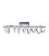 Belleza Dimmable Integrated LED Semi Flush Ceiling Light Satin Nickel 2783K-1