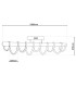 Belleza Dimmable Integrated LED Semi Flush Ceiling Light Satin Nickel 2783K-5