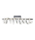 Belleza Dimmable Integrated LED Semi Flush Ceiling Light Satin Nickel 2783K-6