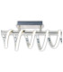 Belleza Dimmable Integrated LED Semi Flush Ceiling Light Satin Nickel 2783K-7