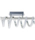 Belleza Dimmable Integrated LED Semi Flush Ceiling Light Satin Nickel 2783K-8