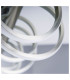 Belleza Dimmable Integrated LED Semi Flush Ceiling Light Satin Nickel 2783K-11