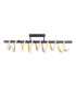 Belleza Dimmable Integrated LED Semi Flush Ceiling Light Gold 2900K-1