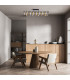 Belleza Dimmable Integrated LED Semi Flush Ceiling Light Gold 2900K-2