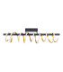 Belleza Dimmable Integrated LED Semi Flush Ceiling Light Gold 2900K-7