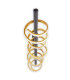 Belleza Dimmable Integrated LED Semi Flush Ceiling Light Gold 2900K-9