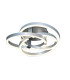 Divora Dimmable CCT Integrated LED Semi Flush Ceiling Light Aluminium 2800-6800K Remote Control-1