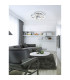 Divora Dimmable CCT Integrated LED Semi Flush Ceiling Light Aluminium 2800-6800K Remote Control-2