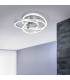 Divora Dimmable CCT Integrated LED Semi Flush Ceiling Light Aluminium 2800-6800K Remote Control-5