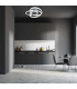 Divora Dimmable CCT Integrated LED Semi Flush Ceiling Light Aluminium 2800-6800K Remote Control-6