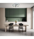 Divora Dimmable CCT Integrated LED Semi Flush Ceiling Light Aluminium 2800-6800K Remote Control-9