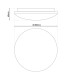 Sligo Dimmable CCT Integrated LED Semi Flush Ceiling Light Multi Colour 2900-6200K Remote Control-3