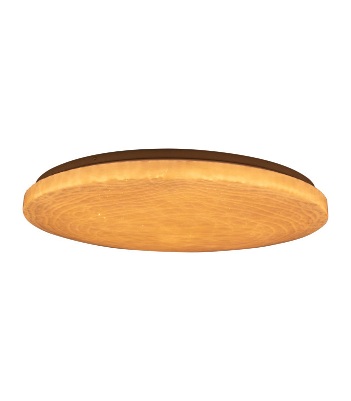 Sligo Dimmable CCT Integrated LED Semi Flush Ceiling Light Multi Colour 2900-6200K Remote Control-10