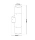 Torcia Outdoor Up Down Wall Lamp Black 2xE27 IP44-4