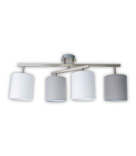 Tilde Multi Arm Semi Flush Ceiling Lamp Silver-1