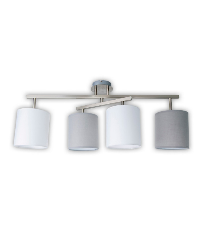 Tilde Multi Arm Semi Flush Ceiling Lamp Silver-1