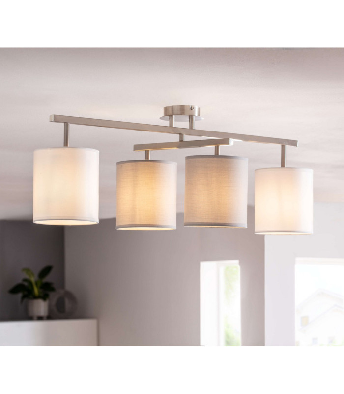 Tilde Multi Arm Semi Flush Ceiling Lamp Silver-3