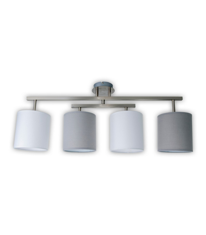 Tilde Multi Arm Semi Flush Ceiling Lamp Silver-7