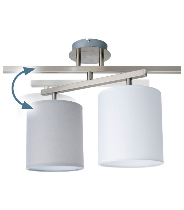 Tilde Multi Arm Semi Flush Ceiling Lamp Silver-14