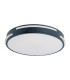 Ventura Dimmable Integrated LED Semi Flush Ceiling Light Black 3000-6000K Remote Control-1