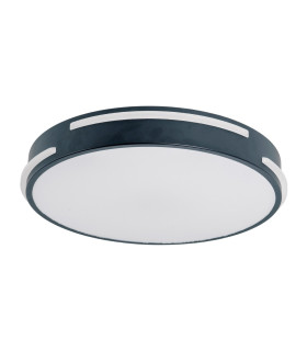 Ventura Dimmable Integrated LED Semi Flush Ceiling Light Black 3000-6000K Remote Control-1