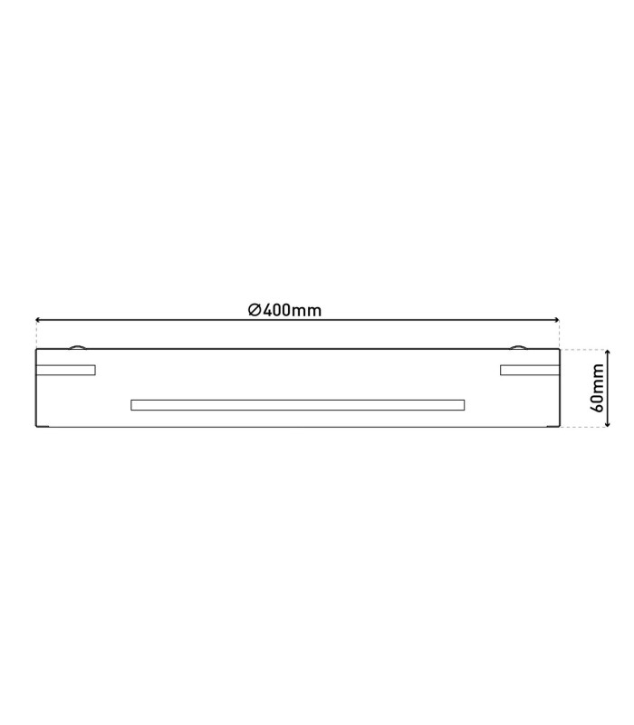 Ventura Dimmable Integrated LED Semi Flush Ceiling Light Black 3000-6000K Remote Control-3