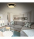 Monterey Dimmable 38cm CCT Integrated LED Semi Flush Ceiling Light Black 3000-6500K Remote Control-2