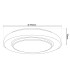 Monterey Dimmable 38cm CCT Integrated LED Semi Flush Ceiling Light Black 3000-6500K Remote Control-3