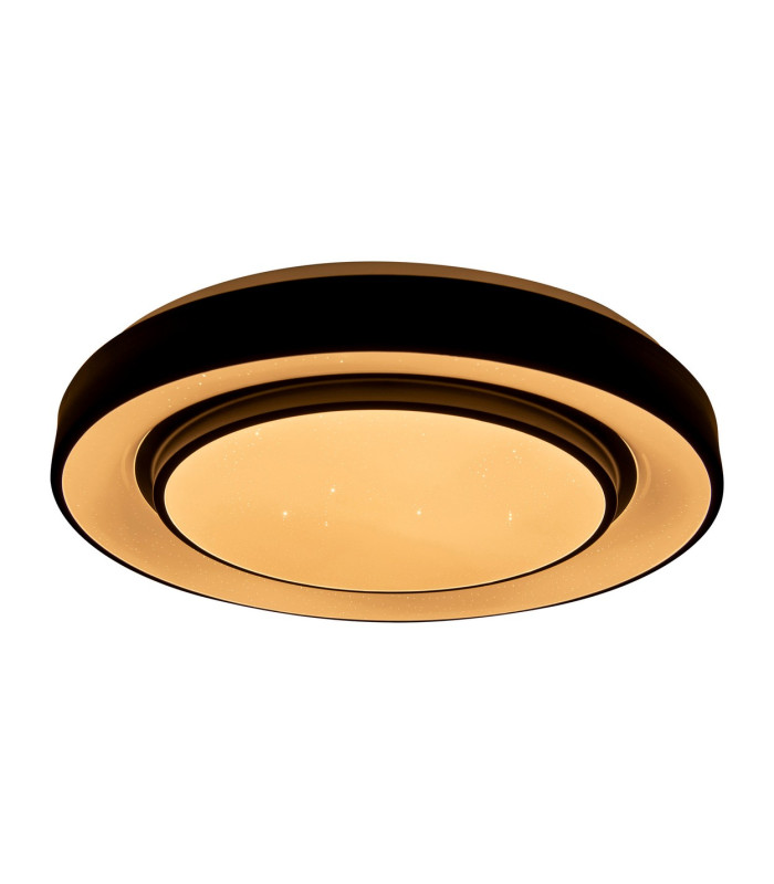 Monterey Dimmable 38cm CCT Integrated LED Semi Flush Ceiling Light Black 3000-6500K Remote Control-4