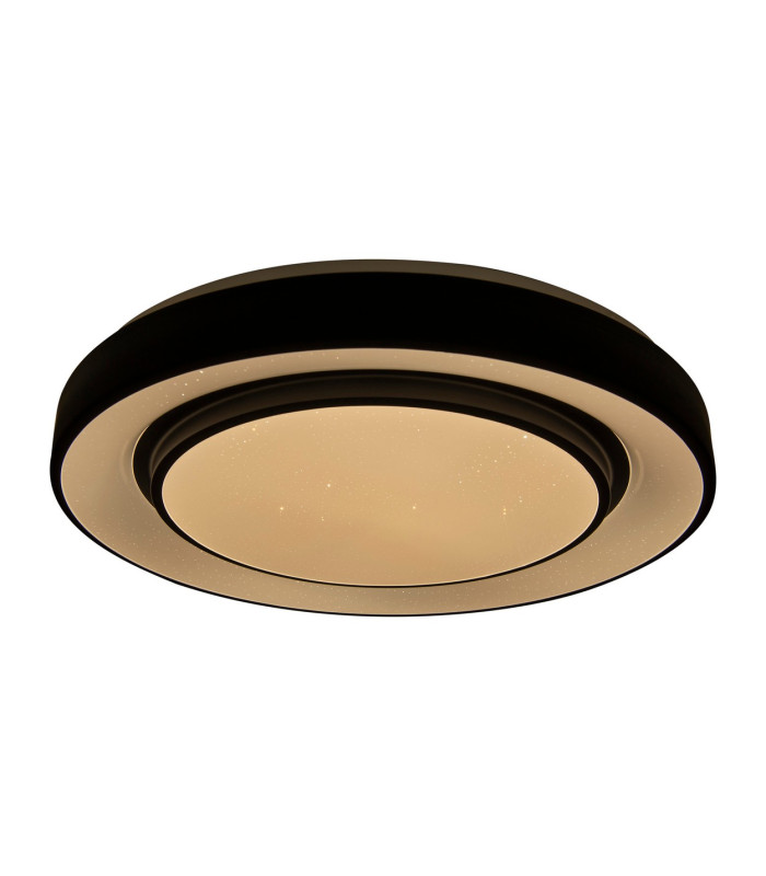 Monterey Dimmable 38cm CCT Integrated LED Semi Flush Ceiling Light Black 3000-6500K Remote Control-6