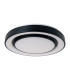 Monterey Dimmable 48cm CCT Integrated LED Semi Flush Ceiling Light Black 3000-6500K Remote Control-1