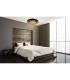 Monterey Dimmable 48cm CCT Integrated LED Semi Flush Ceiling Light Black 3000-6500K Remote Control-3