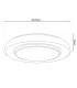 Monterey Dimmable 48cm CCT Integrated LED Semi Flush Ceiling Light Black 3000-6500K Remote Control-4