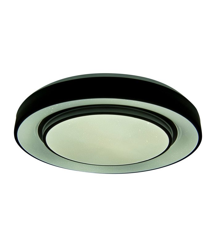 Monterey Dimmable 48cm CCT Integrated LED Semi Flush Ceiling Light Black 3000-6500K Remote Control-6