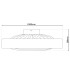 Viento Dimmable LED Ceiling Fan Clear/Transparent 3000-6000K Remote Control-7