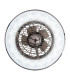 Viento Dimmable LED Ceiling Fan Clear/Transparent 3000-6000K Remote Control-11