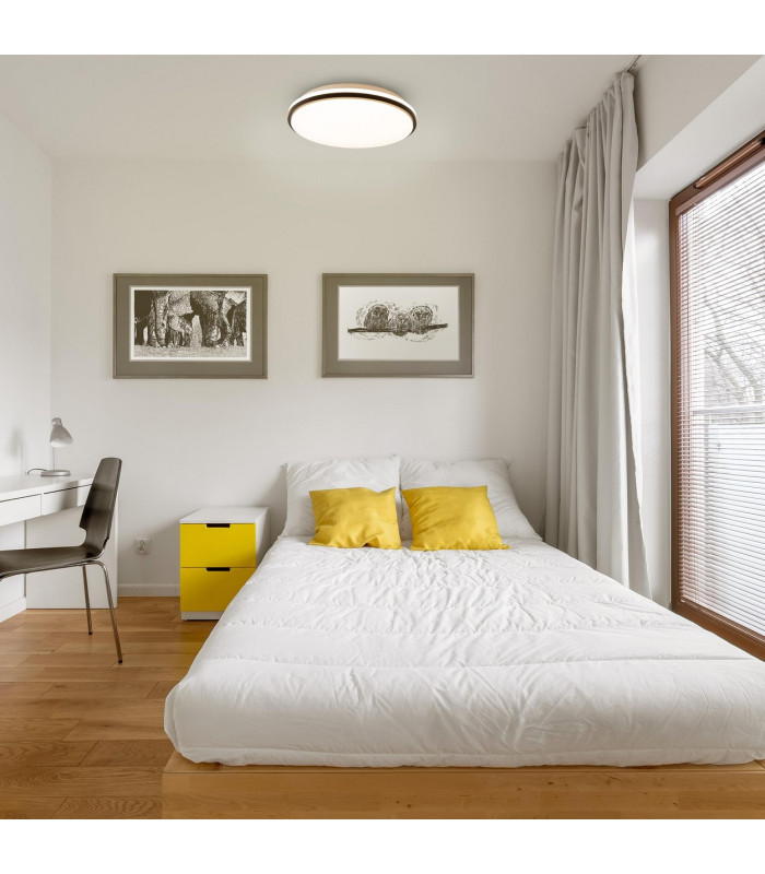 Irvine Dimmable LED Flush Ceiling Light White 4100K-2