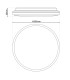 Irvine Dimmable LED Flush Ceiling Light White 4100K-3