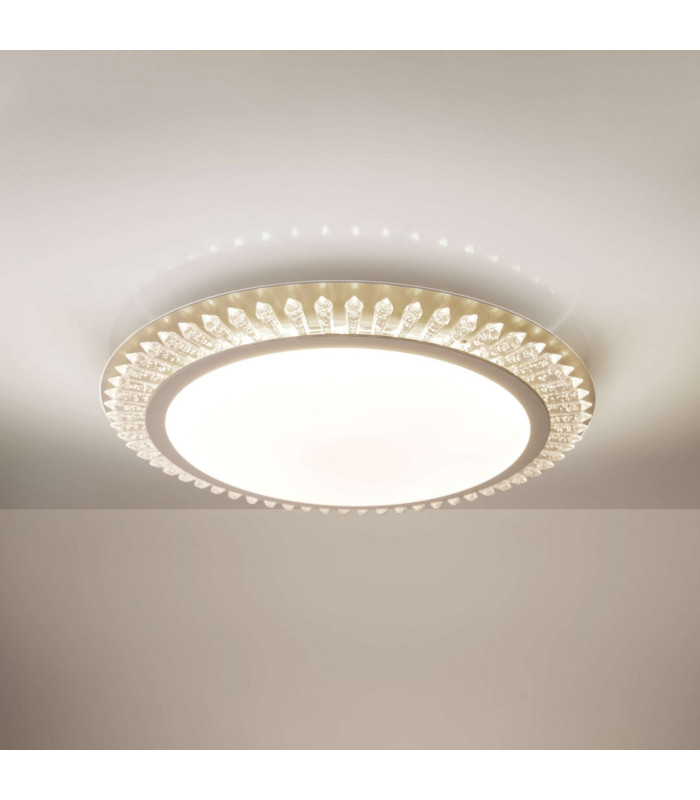 Madison Dimmable LED Decorative Flush Ceiling Light Gold 3000-6500K Remote Control-4