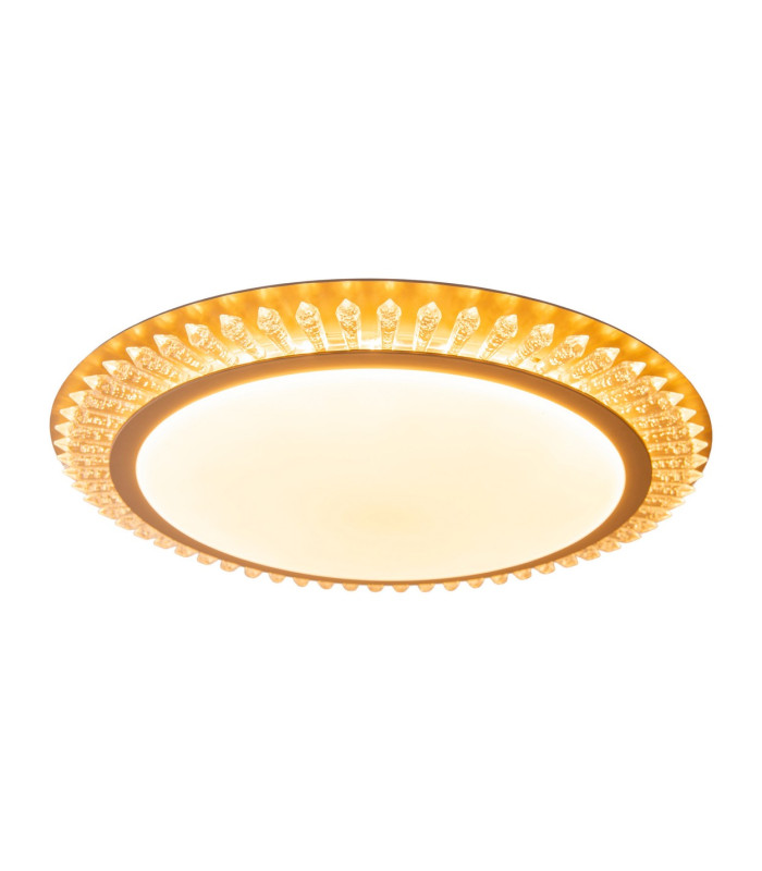 Madison Dimmable LED Decorative Flush Ceiling Light Gold 3000-6500K Remote Control-6