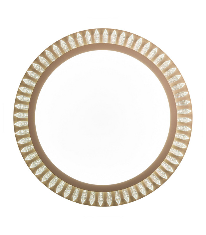 Madison Dimmable LED Decorative Flush Ceiling Light Gold 3000-6500K Remote Control-11